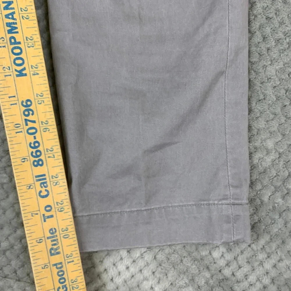 Polo Ralph Lauren Mens Stretch Slim Fit Chino Pants Grey 34x32 Cotton Twill
